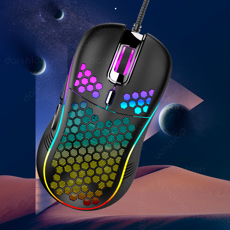 RGB Hole Mouse Hollow Lightweight Wired Gaming Mouse | keyboard ...